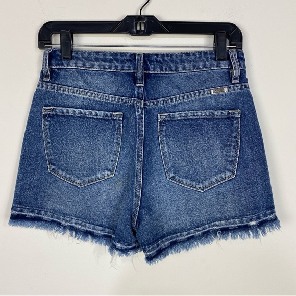 Kancan distressed button fly fray denim jean shorts summer - Picture 2 of 4